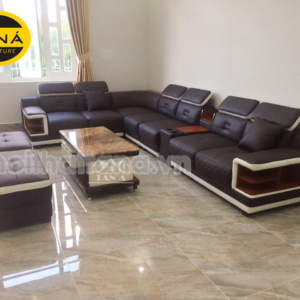 Sofa Da Góc Lớn Cao Cấp Q09 Cho Phòng Khách Rộng