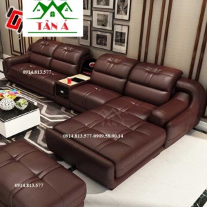Sofa Da Phòng Khách Cao Cấp N13 Kiểu Dáng Sang Trọng