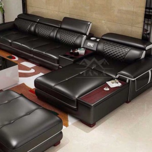 ghế sofa da phòng khách đẹp hiện đại