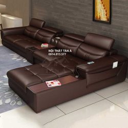 bộ bàn ghế sofa da cho phòng khách nhỏ đẹp hiện đại tại tphcm