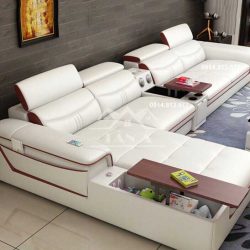 bộ bàn ghế sofa da phòng khách đẹp hiện đại, sofa chung cư giá rẻ tại tphcm