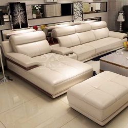 ghế sofa phòng khách chung cư gốc l hiện đại