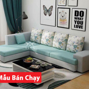 mẫu ghế sofa vải nỉ nhung đẹp giá rẻ cho phòng khách căn hộ chung cư nhỏ đẹp hiện đại