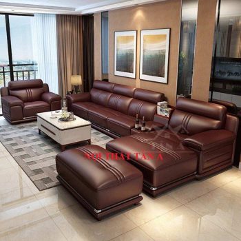 bộ bàn ghế sofa da phòng khách đẹp hiện đại, sofa chung cư giá rẻ tại tphcm