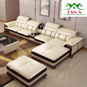 Ghế sofa da cao cấp phòng khách chung cư đẹp hiện đại giá rẻ