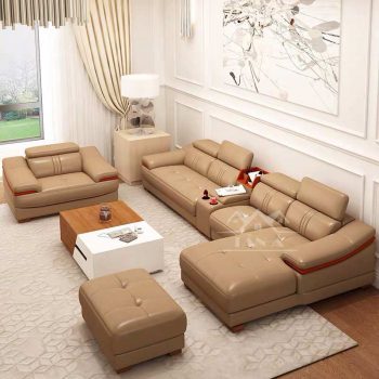 bộ bàn ghế sofa da phòng khách đẹp hiện đại, sofa chung cư giá rẻ tại tphcm