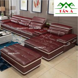 bộ bàn ghế sofa da phòng khách đẹp hiện đại, sofa chung cư giá rẻ tại tphcm