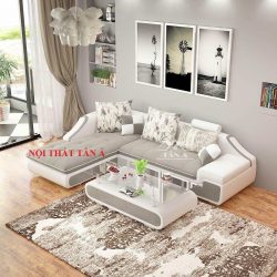 Ghế sofa da cao cấp phòng khách chung cư đẹp hiện đại giá rẻ