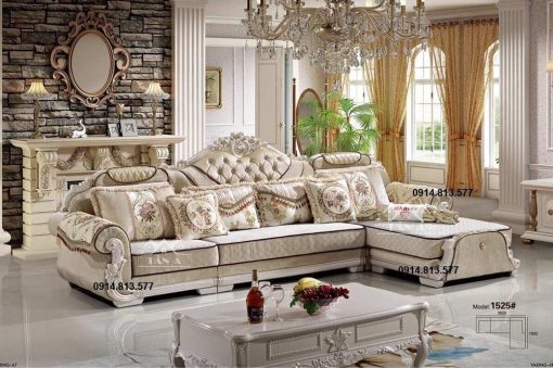 bộ ghế sofa tân cổ điển giá rẻ, sofa tân cổ điển đẹp hàng nhập khẩu