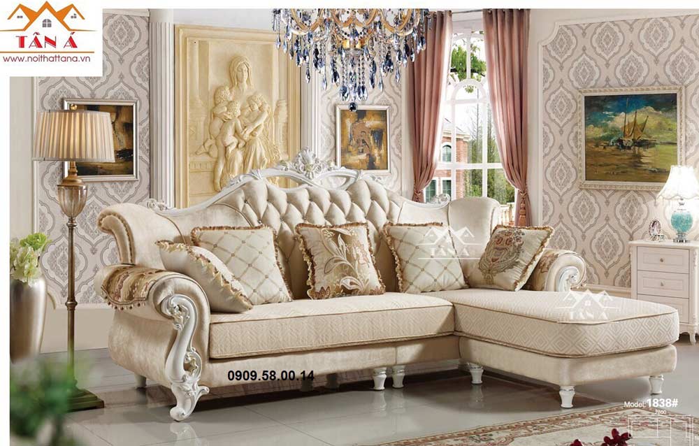 Ghế sofa tân cổ điển đẹp nhập khẩu đài loan, sofa phòng khách giá rẻ