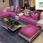 Ghế sofa màu hồng