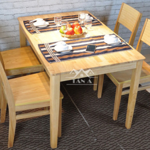 bàn ăn mặt gỗ 4 ghế giá rẻ