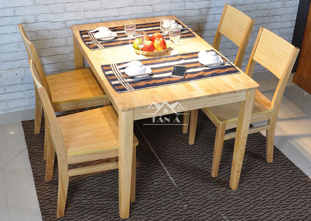 Bộ bàn an 4 ghế giá rẻ tphcm, bộ bàn ăn gỗ đẹp giá rẻ