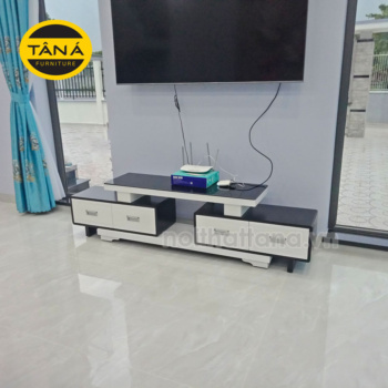 Kệ Tivi Gỗ Mặt Kính Hiện Đại KT04