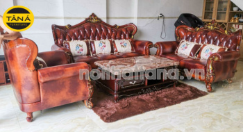 Sofa da cao cấp tân cổ điển TA-M1708-N
