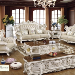 Bộ bàn ghế sofa da bò thật tân cổ điển đẹp hàng nhập khẩu đài loan malaysia giá rẻ tphcm
