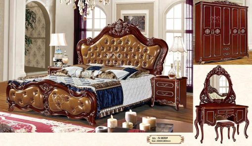 Combo các mẫu bộ Giường ngủ tân cổ điển đẹp hàng nhập khẩu giá rẻ, bàn phấn trang đẹp
