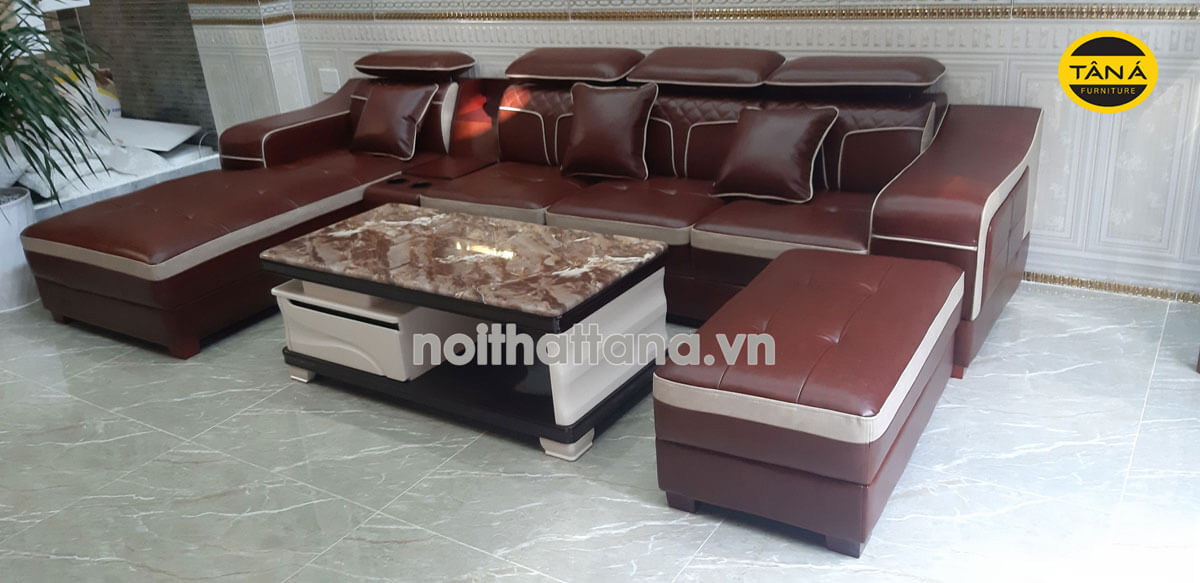 Ghế sofa màu nâu đậm