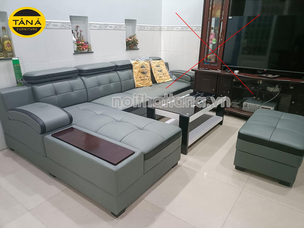 khoảng cách tivi và sofa