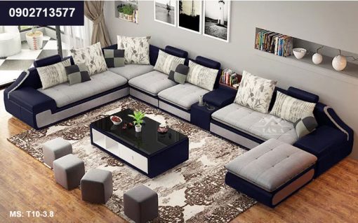 Sofa vải Nỉ Bố góc L giá rẻ