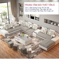 Sofa vải Nỉ Bố góc L giá rẻ