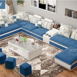 Sofa vải Nỉ Bố góc L giá rẻ