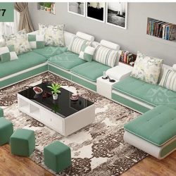 Sofa vải Nỉ Bố góc L giá rẻ