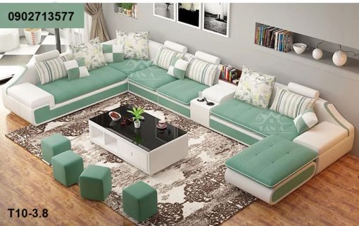 Sofa vải Nỉ Bố góc L giá rẻ