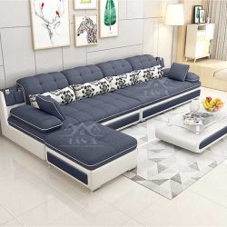 các mẫu ghế Sofa Vải nỉ bố phòng khách Góc L giá rẻ cho phòng khách căn hộ chung cư hiện đại