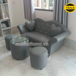 Sofa băng môi giá rẻ QB02 tựa lưng đính nút sang trọng