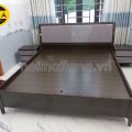 Mẫu giường ngủ gỗ mdf đẹp hiện đại nhập khẩu đài loan