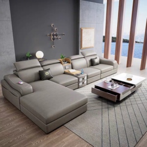 mẫu bàn ghế sofa da đẹp giá rẻ cho phòng khách căn hộ chung cư nhỏ đẹp hiện đại góc l