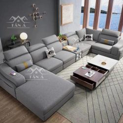 mẫu bàn ghế sofa vải nỉ bố nhung đẹp giá rẻ cho phòng khách căn hộ chung cư nhỏ đẹp hiện đại gốc l