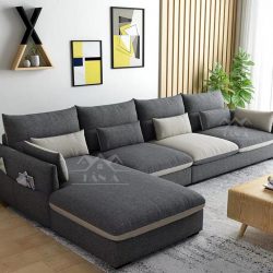 mẫu bàn ghế sofa vải nỉ bố nhung đẹp giá rẻ cho phòng khách căn hộ chung cư nhỏ đẹp hiện đại