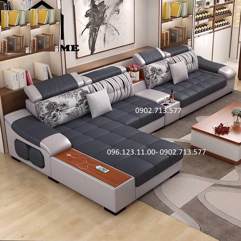 mẫu bàn ghế sofa vải nỉ bố nhung đẹp giá rẻ cho phòng khách căn hộ chung cư nhỏ đẹp hiện đại