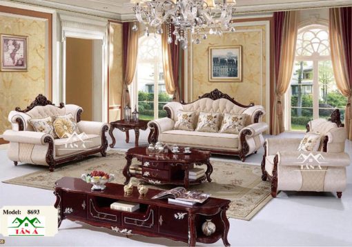 bộ bàn ghế Sofa Tân Cổ Điển đẹp Cao Cấp Nhập khẩu đài loan, sofa da nhập khẩu giá rẻ
