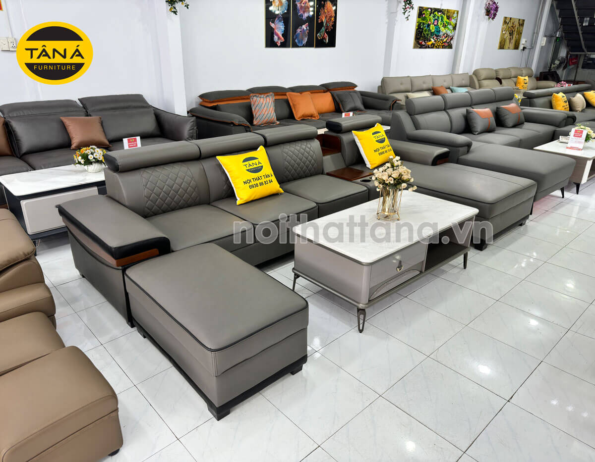 ghế sofa da hiện đại phòng khách