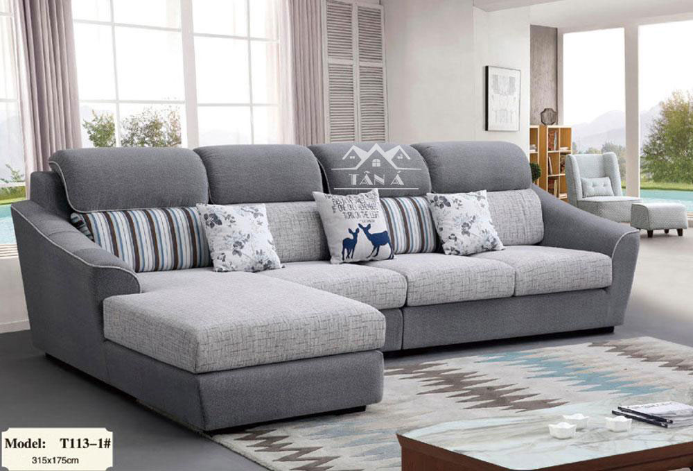 ghế sofa vải bố nhập khẩu cao cấp, sofa phòng khách đẹp hiện đại