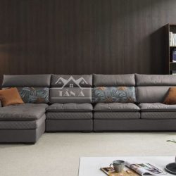 Mẫu ghế sofa vải giả da siêu đẹp siêu sang trọng