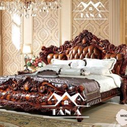 Giường ngủ tân cổ điển cao cấp nhập khẩu Đài Loan TA-B60