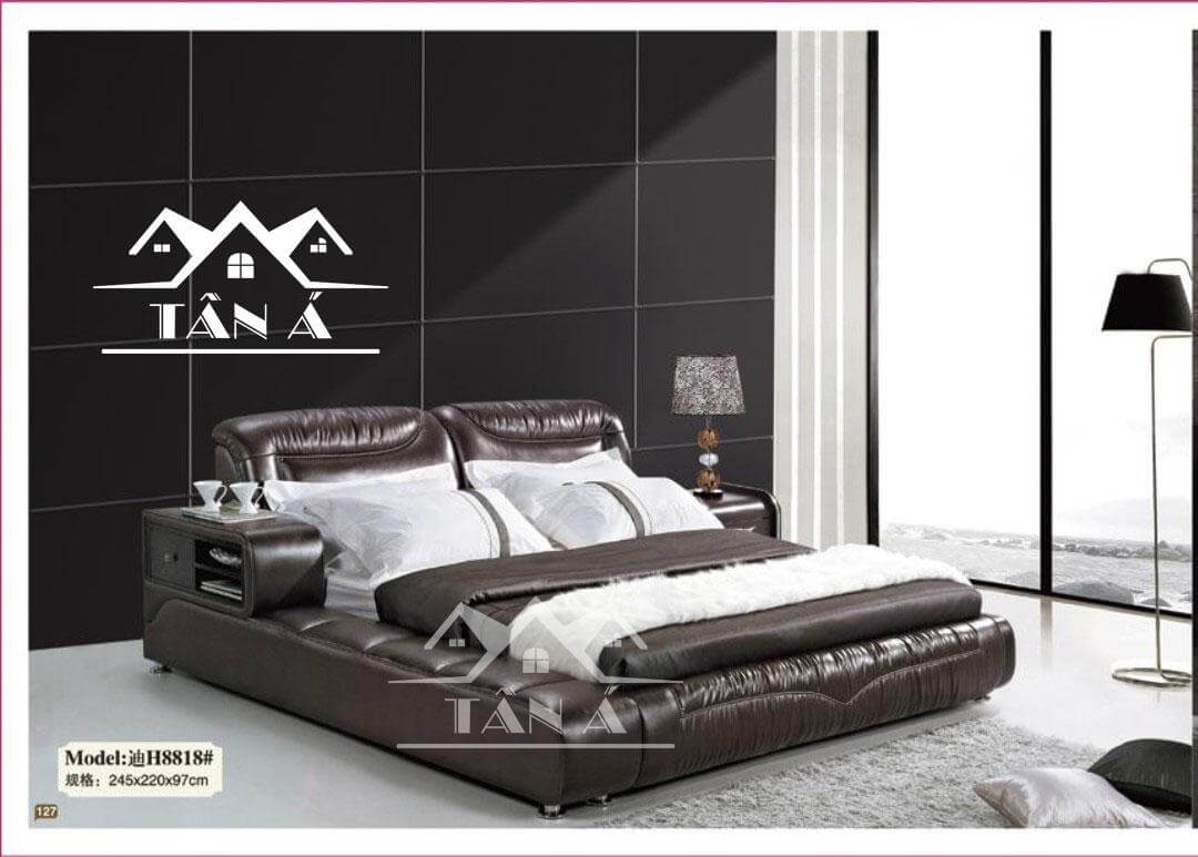 giá giường ngủ bọc da cao cấp nhập khẩu, giường ngủ hiện đại