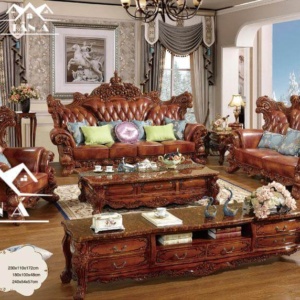 Sofa Tân Cổ Điển Da Bò TA-9965 Nhập Khẩu Đài Loan