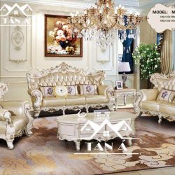 Sofa Da Bò Tân Cổ Điển TA-M56C Nhập Khẩu Đài Loan