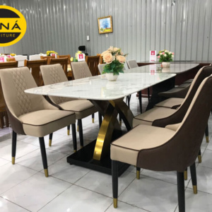 bàn ăn mặt đá 6 ghế giá rẻ