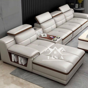 Sofa Da Hàn Quốc Góc L Cao Cấp Tựa Tay To N36