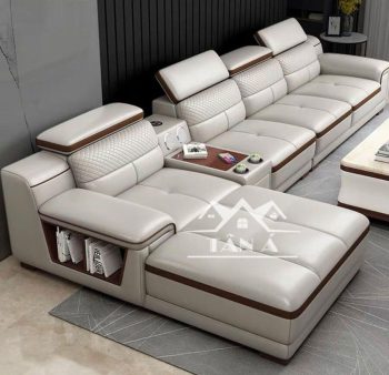 Sofa Da Hàn Quốc Góc L Cao Cấp Tựa Tay To N36