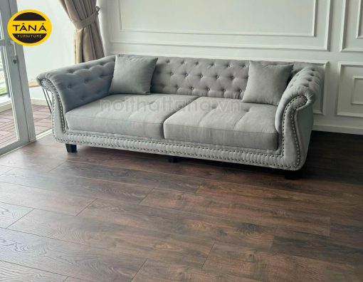 Ghế sofa băng tân cổ điển da cao cấp QB05