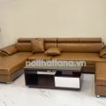 ghế sofa gục xéo H05 da cao cấp góc L hiện đại
