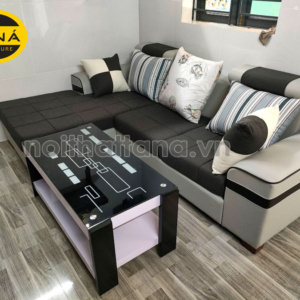 Sofa Vải Bố Góc L Giá Rẻ HV06