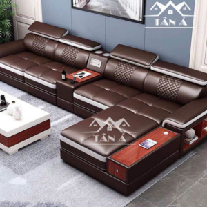 Sofa Da Hàn Quốc Góc L Cao Cấp N41 Phong Cách Sang Trọng